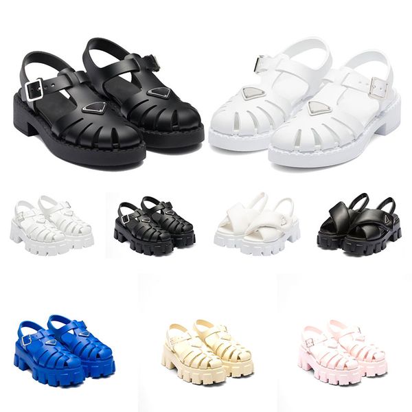 fashion women foam rubber sandals prad monolith platform sandal soft lining leather concave convex sole triangle white womens vintage beach, Black
fashion women foam rubber sandals prad monolith platform sandal soft lining leather concave convex sole triangle white womens vintage beach, Black