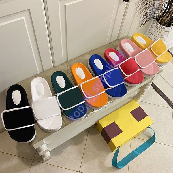 with box designer slippers mens womens fashion slipper luxury xad cotton sponge magic tape embossed platform sandals summer indoor increase, Black
with box designer slippers mens womens fashion slipper luxury xad cotton sponge magic tape embossed platform sandals summer indoor increase, Black