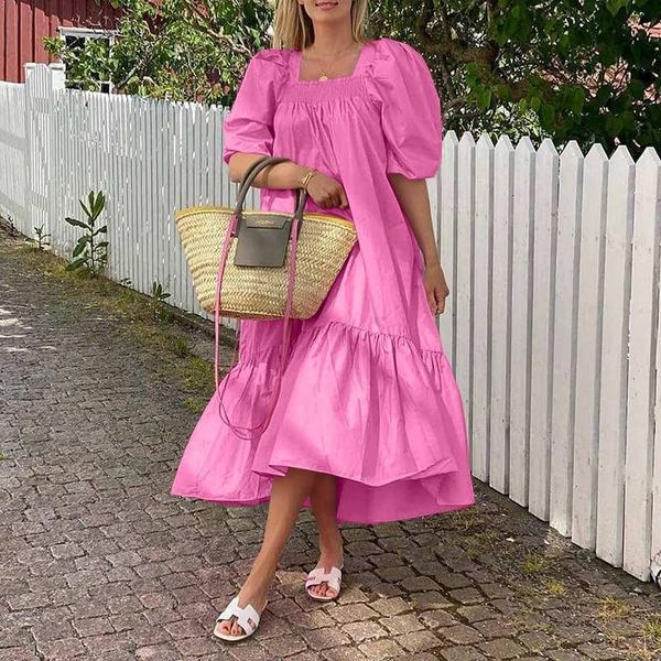 dresses elegant square neck puff sleeve midcalf dress zanzea women 2022summer solid party sundress casual ruffles hem holiday vestidos7, Black;gray
dresses elegant square neck puff sleeve midcalf dress zanzea women 2022summer solid party sundress casual ruffles hem holiday vestidos7, Black;gray