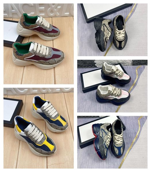 2023 designer rhyton casual shoes leather casual ace italian genuine children shoe comfortable fashion kids sneakers size 26-35, Black
2023 designer rhyton casual shoes leather casual ace italian genuine children shoe comfortable fashion kids sneakers size 26-35, Black