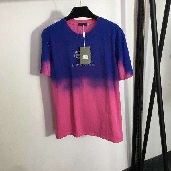 23ss tee womens t-shirt womens designer clothing round neck pure cotton drill alphabet gradient color dizzy dye loose short sleeve t-shirt, White
23ss tee womens t-shirt womens designer clothing round neck pure cotton drill alphabet gradient color dizzy dye loose short sleeve t-shirt, White