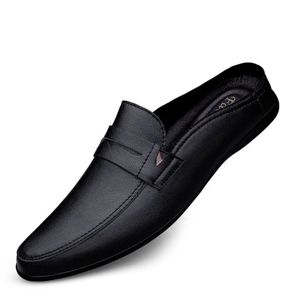 dress shoes fashion half shoes for men slippers genuine leather loafers shoes man moccasins comfort non-slip male driving casual shoes 23042, Black
dress shoes fashion half shoes for men slippers genuine leather loafers shoes man moccasins comfort non-slip male driving casual shoes 23042, Black