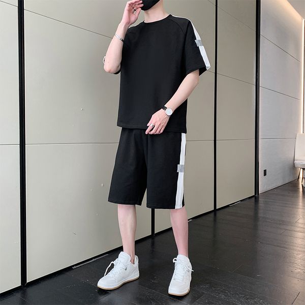 men's tracksuits summer mens sets korean fashion two piece tracksuits men sportswear casual brand clothing joggers t shirtshorts male o, Gray
men's tracksuits summer mens sets korean fashion two piece tracksuits men sportswear casual brand clothing joggers t shirtshorts male o, Gray