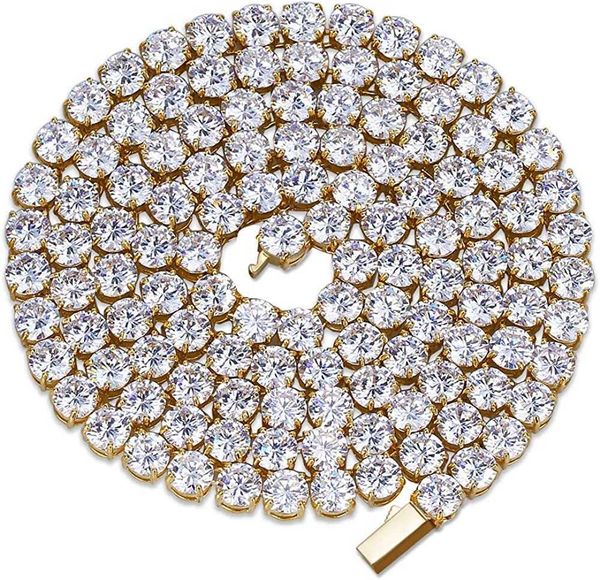 s925 silver 18k gold plated 1 row 5mm moissanite zirconia chain men's hip hop tennis neckchain necklace
s925 silver 18k gold plated 1 row 5mm moissanite zirconia chain men's hip hop tennis neckchain necklace