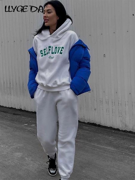 pants casual print letters hoodie women set thick longsleeved sweatershirts high waist pants suit 2022 autumn winter streetwear suits, White
pants casual print letters hoodie women set thick longsleeved sweatershirts high waist pants suit 2022 autumn winter streetwear suits, White