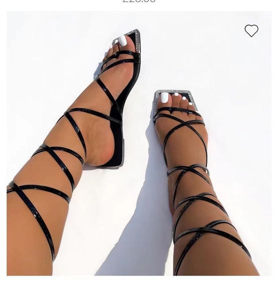 sandals summer womens shoes fashion open toe flat sandals solid color lace up womens shoes plus size 42 230427, Black
sandals summer womens shoes fashion open toe flat sandals solid color lace up womens shoes plus size 42 230427, Black
