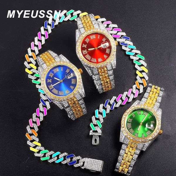 pendant necklaces ice out jam tangan perhiasan 3 buah rantai kuba pria gelang kalung choker untuk warna besar set hip hop 230427, Silver
pendant necklaces ice out jam tangan perhiasan 3 buah rantai kuba pria gelang kalung choker untuk warna besar set hip hop 230427, Silver