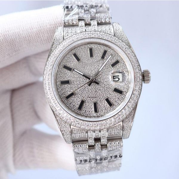 fashion business diamond watches casual mens watch 41mm dial automatic movement mechanical wristwatches orologi di lusso, Slivery;brown
fashion business diamond watches casual mens watch 41mm dial automatic movement mechanical wristwatches orologi di lusso, Slivery;brown