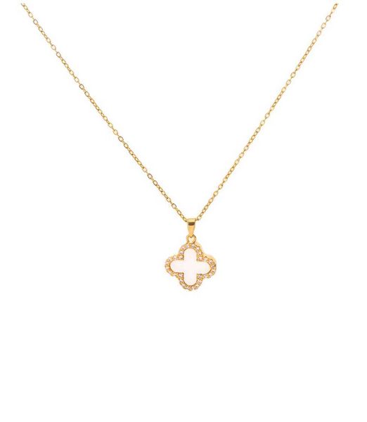 18k pendant chain luxury full diamond clover necklace women's van-clef & arpes dupe elegant double-sided design sense fashion clavicle, Black
18k pendant chain luxury full diamond clover necklace women's van-clef & arpes dupe elegant double-sided design sense fashion clavicle, Black