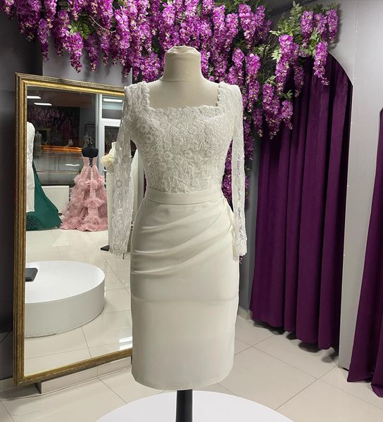 elegant ivory mother of the bride dresses long sleeve beaded knee length prom gown evening vestidos formal dress, Black;red
elegant ivory mother of the bride dresses long sleeve beaded knee length prom gown evening vestidos formal dress, Black;red