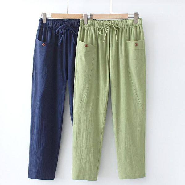pants plus size pants with pockets natural cotton and linen fabric elastic waist loose and comfortable large thin trousers in summer, Black
pants plus size pants with pockets natural cotton and linen fabric elastic waist loose and comfortable large thin trousers in summer, Black
