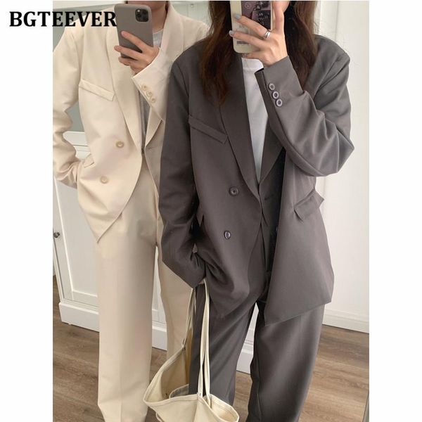 pants bgteever vintage loose women trousers suits full sleeve double breasted jacket wide leg pants ladies 2 pieces blazer set 2021, White
pants bgteever vintage loose women trousers suits full sleeve double breasted jacket wide leg pants ladies 2 pieces blazer set 2021, White
