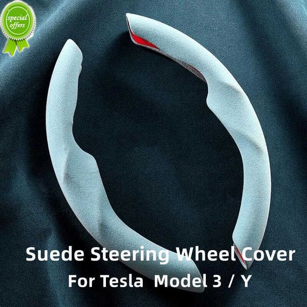 new for tesla steering wheel cover model 3 model y model s anti-fur sport carbon fiber suede steering wheel car interior accessories
new for tesla steering wheel cover model 3 model y model s anti-fur sport carbon fiber suede steering wheel car interior accessories