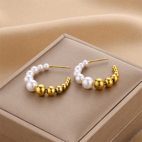 fashion designer trend creativity c-shape colorless earrings female ins cool breeze simple beaded earrings female party gift, Golden
fashion designer trend creativity c-shape colorless earrings female ins cool breeze simple beaded earrings female party gift, Golden