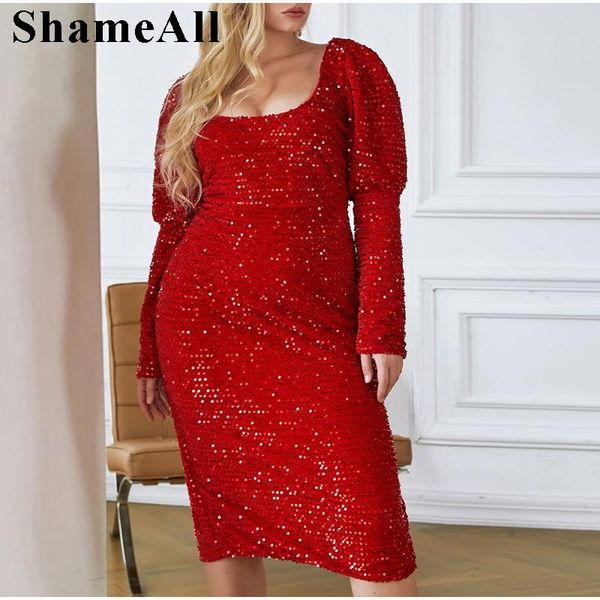dresses plus size glitter sequins square neck long sleeve midi dress 4xl backless split bodycon prom dress party elegant gown robe, Black
dresses plus size glitter sequins square neck long sleeve midi dress 4xl backless split bodycon prom dress party elegant gown robe, Black