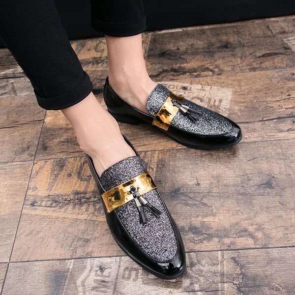 dress shoes men party flats black golden formal patchwork tassel leather casuals shoe handmade wedding men loafers moccasins dress shoes 230
dress shoes men party flats black golden formal patchwork tassel leather casuals shoe handmade wedding men loafers moccasins dress shoes 230