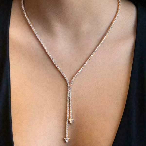 diamond necklace simple tassel necklace gala party rhinestone jewelry european american fashion accessories wholesale, Silver
diamond necklace simple tassel necklace gala party rhinestone jewelry european american fashion accessories wholesale, Silver