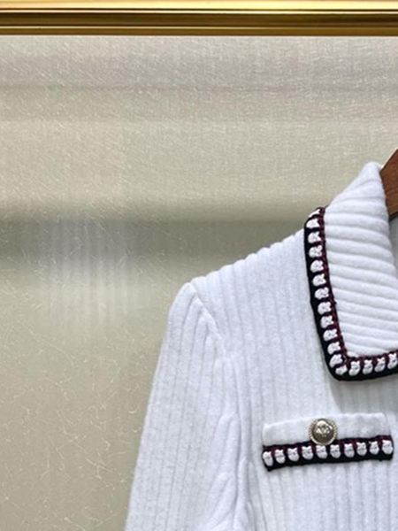 sweaters women's contrast color trim knit cardigan coat new fall 2022 ladies elegant single breasted long sleeve jacket, White;black
sweaters women's contrast color trim knit cardigan coat new fall 2022 ladies elegant single breasted long sleeve jacket, White;black