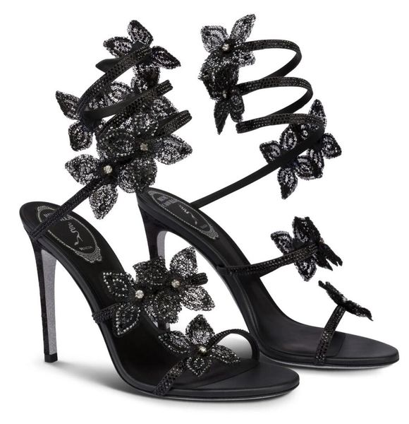 summer 2023 renescaovilla floriane sandals shoes butterflower crystal women high heels flowers spiral wraps strap lady gladiator sandalias e, Black
summer 2023 renescaovilla floriane sandals shoes butterflower crystal women high heels flowers spiral wraps strap lady gladiator sandalias e, Black