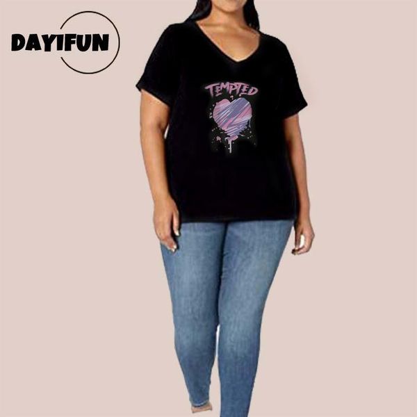 t-shirt dayifun couples plus size tshirt women's summer vneck love print front shoulder shortsleeved female korean chic tshirt, Black
t-shirt dayifun couples plus size tshirt women's summer vneck love print front shoulder shortsleeved female korean chic tshirt, Black