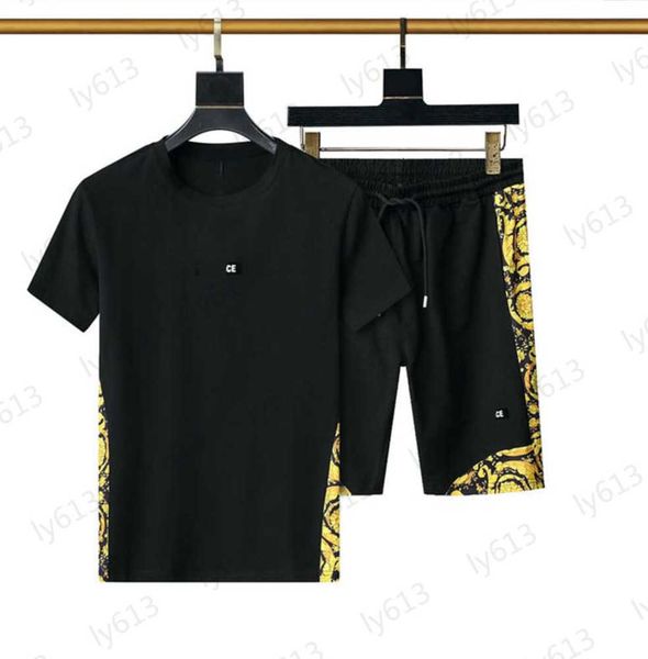 mens clothes sets designer summer fashion casual loose fitting classic digital embroidery patchwork printed t-shirt shorts two-piece set mal, Gray
mens clothes sets designer summer fashion casual loose fitting classic digital embroidery patchwork printed t-shirt shorts two-piece set mal, Gray