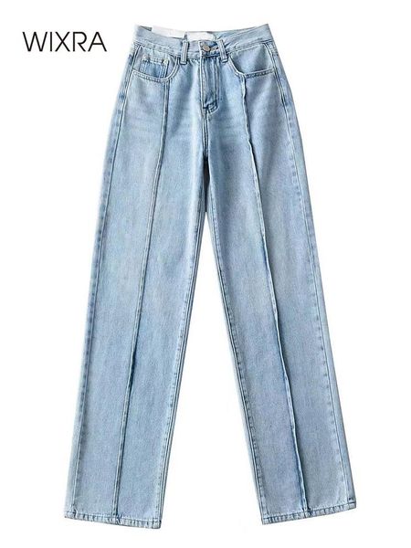 jeans wixra 2022 spring women streetwear fashionable spliced denim pants casual ladies high waist pockets fake zippers loose jeans, Blue
jeans wixra 2022 spring women streetwear fashionable spliced denim pants casual ladies high waist pockets fake zippers loose jeans, Blue