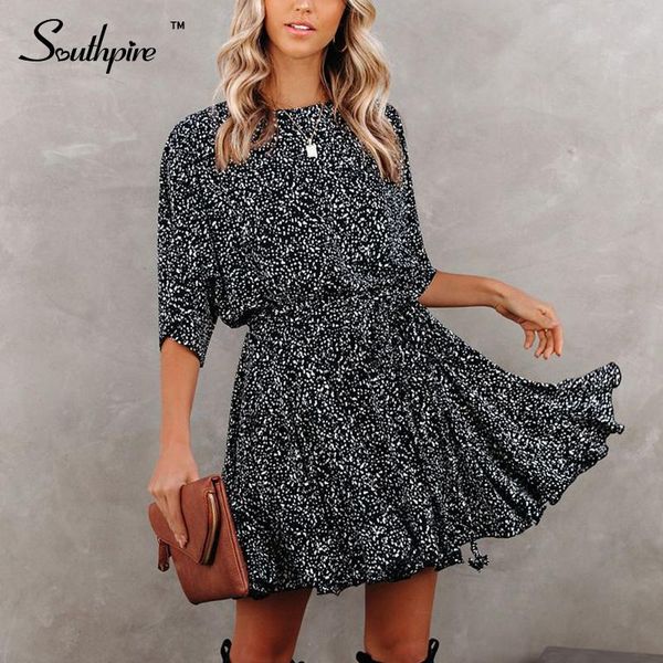 dresses southpire women's oneck black polka dot mini party dresses half sleeve elastic wasit casual autumn aline vestidos de, Black;gray
dresses southpire women's oneck black polka dot mini party dresses half sleeve elastic wasit casual autumn aline vestidos de, Black;gray