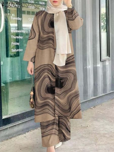 dress 2023 zanzea women vintage floral printed muslim abaya sets casual loose matching sets islamic outifits long sleeve blouse suits, White
dress 2023 zanzea women vintage floral printed muslim abaya sets casual loose matching sets islamic outifits long sleeve blouse suits, White