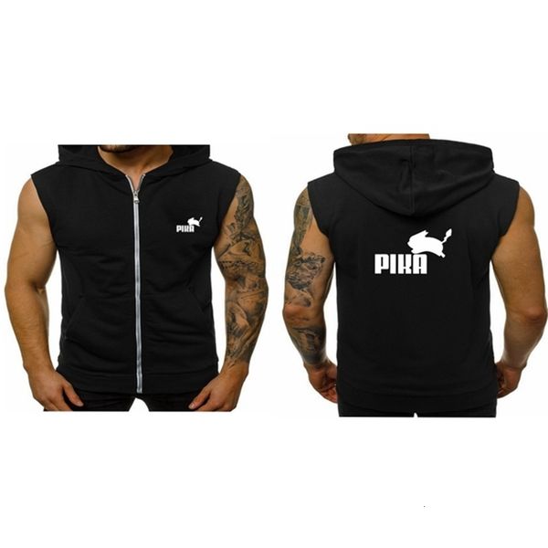 men' tank 2023 zipper sleeveless coat outdoor sports print hooded polyester cotton back 230426, White;black
men' tank 2023 zipper sleeveless coat outdoor sports print hooded polyester cotton back 230426, White;black