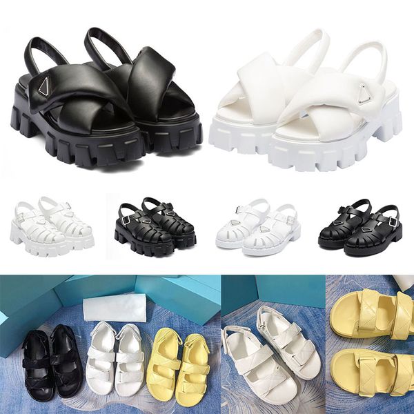 size 35-40 women foam rubber sandals prad monolith platform sandal soft lining leather concave convex sole white womens vintage beach shoes, Black
size 35-40 women foam rubber sandals prad monolith platform sandal soft lining leather concave convex sole white womens vintage beach shoes, Black