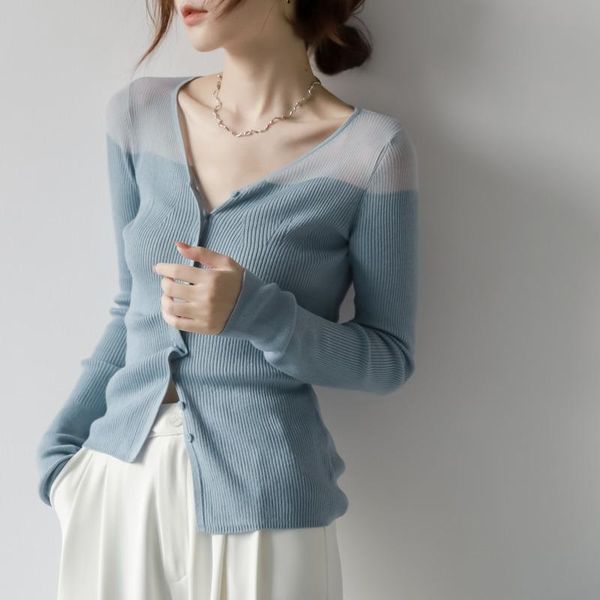 sweaters retales de malla de lana de seda para mujer de manga larga camiseta ajustada con cuello en v elegantes para mujer 2022, White;black
sweaters retales de malla de lana de seda para mujer de manga larga camiseta ajustada con cuello en v elegantes para mujer 2022, White;black