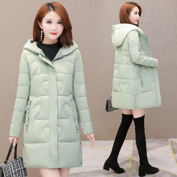 leather 2022 new women winter jacket long warm parkas female thicken coat cotton padded parka jacket hooded outwear women basic coats, Black
leather 2022 new women winter jacket long warm parkas female thicken coat cotton padded parka jacket hooded outwear women basic coats, Black