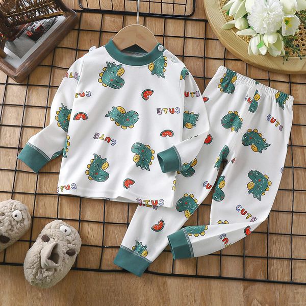 Pajamas Printed Cartoon Cute Baby Long Sleeve Home Clothes 2pcset Toddler Costume Cotton Comfort Children Underwear Tops Pant 231127, Blue
Pajamas Printed Cartoon Cute Baby Long Sleeve Home Clothes 2pcset Toddler Costume Cotton Comfort Children Underwear Tops Pant 231127, Blue