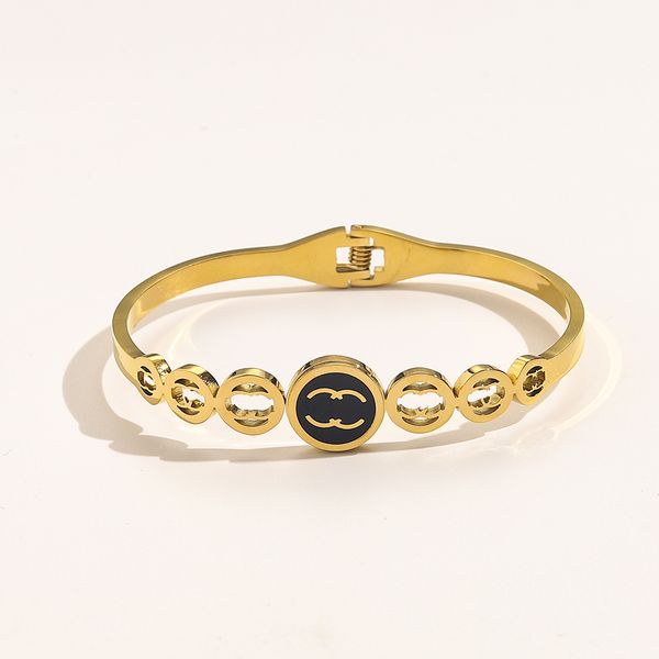 designer cuff bangle 2023 18k gold plated letter bracelet designer jewelry stainless steel love bracelet wedding party jewelry celtic bangle, Black
designer cuff bangle 2023 18k gold plated letter bracelet designer jewelry stainless steel love bracelet wedding party jewelry celtic bangle, Black