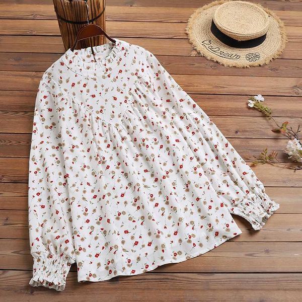 t-shirt 2022 fashion floral printed blouse women casual long puff sleeve o neck shirt zanzea vintage holiday chemise tunic oversize, White
t-shirt 2022 fashion floral printed blouse women casual long puff sleeve o neck shirt zanzea vintage holiday chemise tunic oversize, White