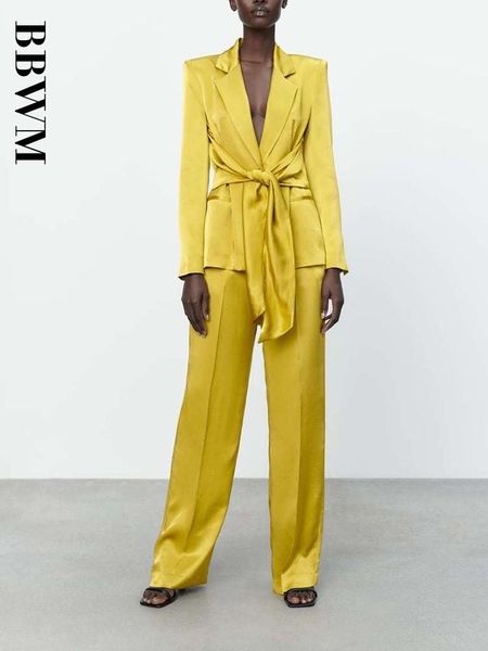 pants spring 2022 office fashion women new sets solid bow decoration vintage long sleeve blazer with high waist straight long pants, White
pants spring 2022 office fashion women new sets solid bow decoration vintage long sleeve blazer with high waist straight long pants, White