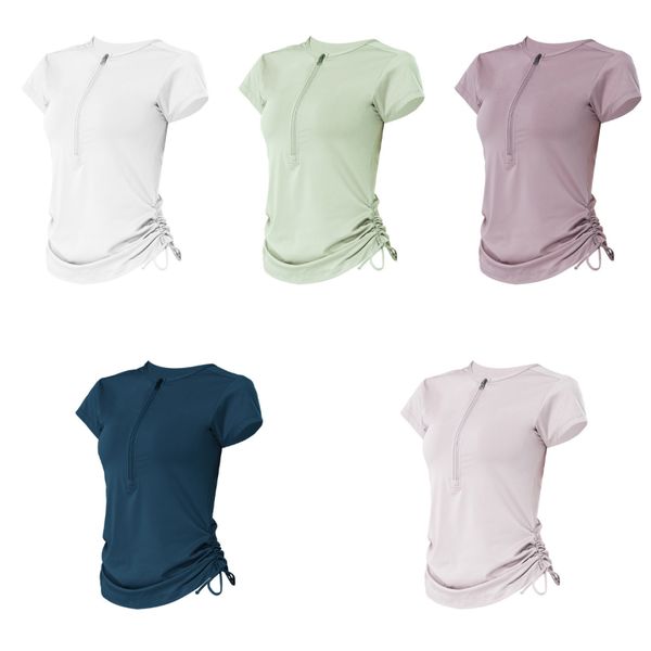 ll women yoga outfits t-shirts summer girls shirts sport short sleeve ladies sportswear gym exercise running fitness wear zipper drawstring
ll women yoga outfits t-shirts summer girls shirts sport short sleeve ladies sportswear gym exercise running fitness wear zipper drawstring