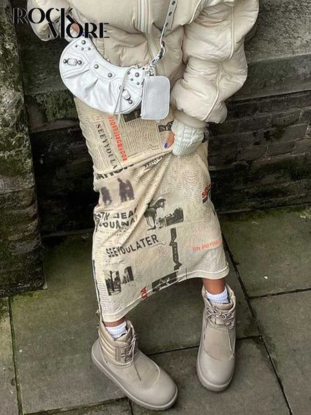 skirts rockmore vintage newspaper print maxi skirts y2k aesthetic slits long straight skirt women 90s retro grunge fairycore clothes j230427, Black
skirts rockmore vintage newspaper print maxi skirts y2k aesthetic slits long straight skirt women 90s retro grunge fairycore clothes j230427, Black