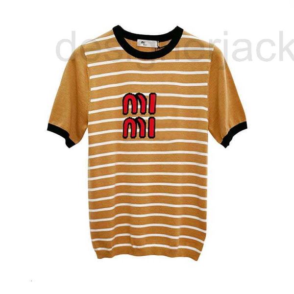 women's knits & tees designer luxury 2023 early spring round neck thin stripe contrast knit short sleeve orange for ladies girls kdqx, White
women's knits & tees designer luxury 2023 early spring round neck thin stripe contrast knit short sleeve orange for ladies girls kdqx, White