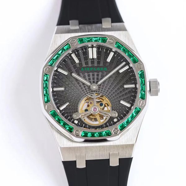 iced out diamond watches for men tourbillon automatic mechanical movement watch rubber strap lwaterproof luminous luxury relojes para hombre, Slivery;black
iced out diamond watches for men tourbillon automatic mechanical movement watch rubber strap lwaterproof luminous luxury relojes para hombre, Slivery;black
