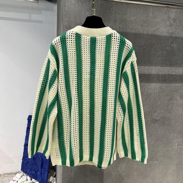 sweaters women's highend brand original hollow out design cardigan famous contrasting stripe luxury knit long sleeves v neck sweater, White;black
sweaters women's highend brand original hollow out design cardigan famous contrasting stripe luxury knit long sleeves v neck sweater, White;black