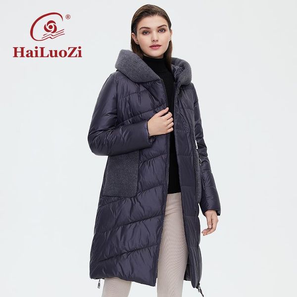 leather hailuozi 2022 winter women's jacket fashion knitted pocket long coat women simple thick parkas female casual cotten outwear 605, Black
leather hailuozi 2022 winter women's jacket fashion knitted pocket long coat women simple thick parkas female casual cotten outwear 605, Black
