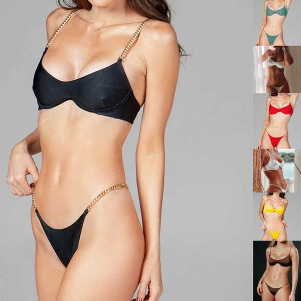 bikini 2022 new women's split solid color swimwear bijini swimwear women's m2053
bikini 2022 new women's split solid color swimwear bijini swimwear women's m2053