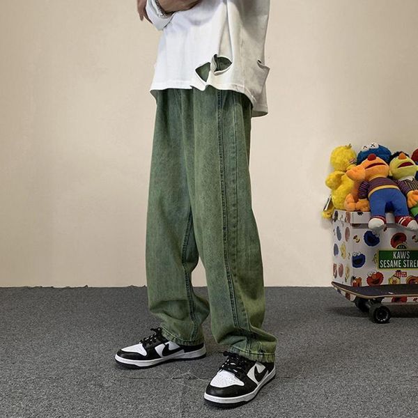 men's jeans vintage green purple straight baggy men fashion streetwear oversize wide leg bright line y2k denim trousers 230426, Blue
men's jeans vintage green purple straight baggy men fashion streetwear oversize wide leg bright line y2k denim trousers 230426, Blue