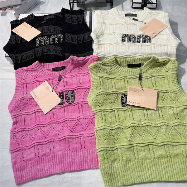 wave hollow knits vest womens pullover rhinestone letter knitting tanks summer fashion t shirts, White
wave hollow knits vest womens pullover rhinestone letter knitting tanks summer fashion t shirts, White