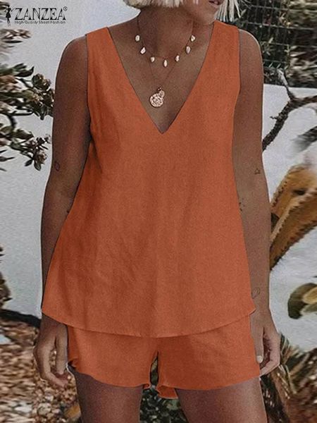 dress zanzea summer short sets women v neck sleeveless blouse suits 2pcs casual solid beach matching sets tracksuits home wear, White
dress zanzea summer short sets women v neck sleeveless blouse suits 2pcs casual solid beach matching sets tracksuits home wear, White