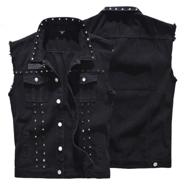 men' tank men vest solid color sleeveless rivets singlebreasted slim turndown collar waistcoat korean style buttons coat streetwear 2, White;black
men' tank men vest solid color sleeveless rivets singlebreasted slim turndown collar waistcoat korean style buttons coat streetwear 2, White;black
