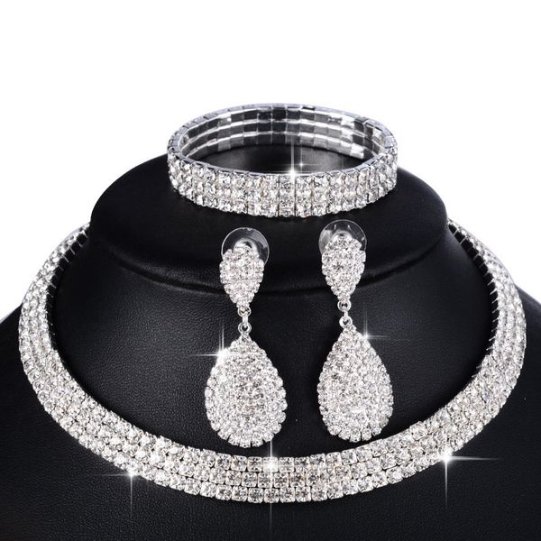 wedding jewelry sets 3 pcs mewah pernikahan perhiasan set untuk wanita kalung gelang australia crystal panjang anting anting elastis 11 11 d, Slivery;golden
wedding jewelry sets 3 pcs mewah pernikahan perhiasan set untuk wanita kalung gelang australia crystal panjang anting anting elastis 11 11 d, Slivery;golden