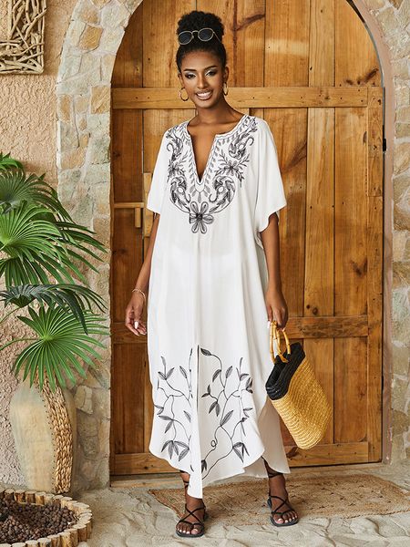 women's swimwear 2023 bohemian tie dye striped bikini coverups long tunic kaftan dres plus size beach wear swim suit cover up q1517 230, White;black
women's swimwear 2023 bohemian tie dye striped bikini coverups long tunic kaftan dres plus size beach wear swim suit cover up q1517 230, White;black
