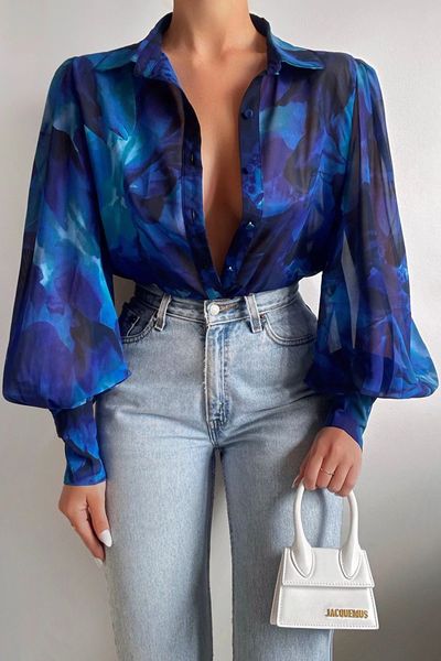 print lantern sleeve blouses 2023 fashion spring office lady vintage floral shirt ladies button up long sleeve shirts, White
print lantern sleeve blouses 2023 fashion spring office lady vintage floral shirt ladies button up long sleeve shirts, White